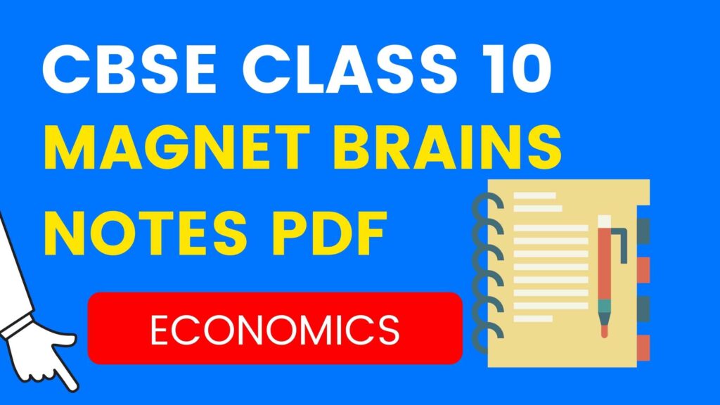 Magnet Brains.com Notes Class 10 Economics PDF